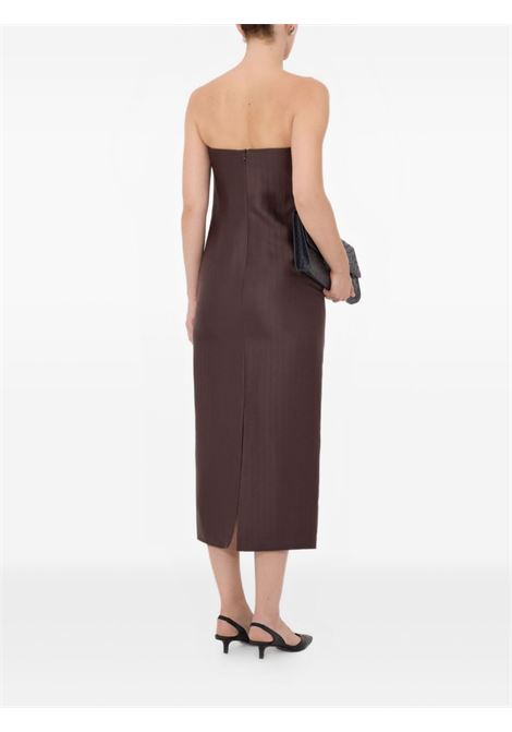 abito bustier giuliana donna marrone LOULOU DE SAISON | GIULIADARK BROWN